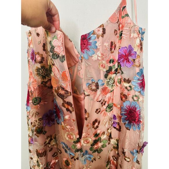 NWT MAC DUGGAL 68531 Pink Embroidered Floral V-Neck Fit Flare Evening Gown 20W - Picture 16 of 16